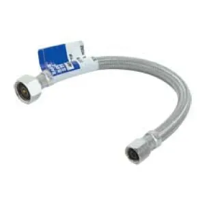 3/8″ Comp. x 1/2″ FIP Braided Stainless Steel Faucet Connector – 30″ #48007