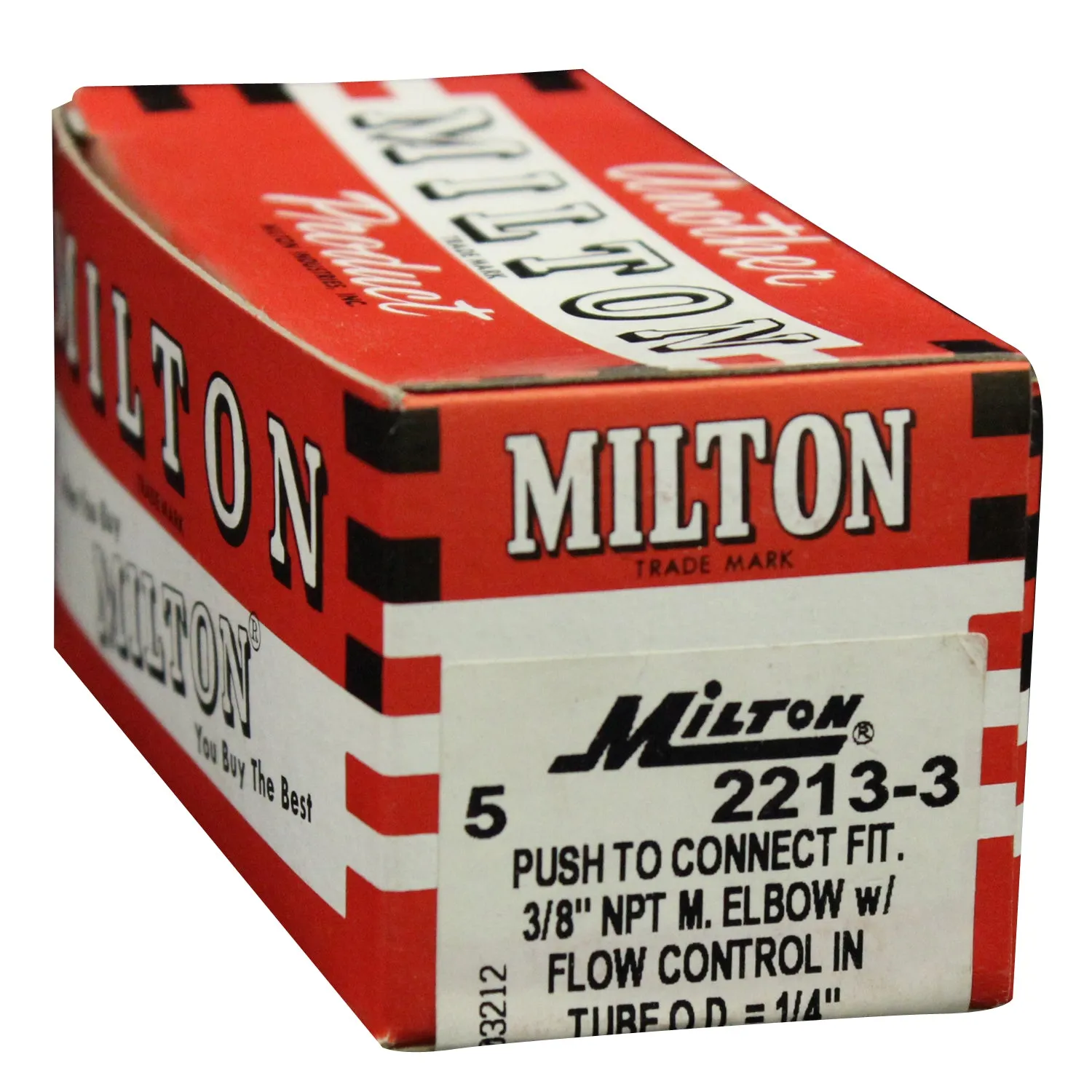 3/8" MNPT 1/4" OD Push-to-Connect Meter In Flow Control (Box of 5)