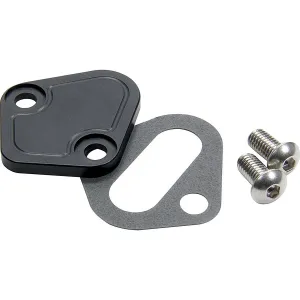 Allstar Performance BB Chevy Fuel Pump Block-Off Plate - Black