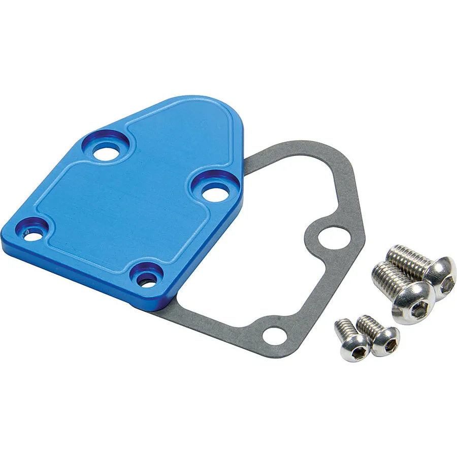 Allstar Performance SB Chevy Fuel Pump Block Off-Plate - Blue