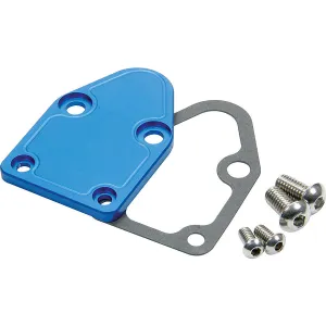 Allstar Performance SB Chevy Fuel Pump Block Off-Plate - Blue