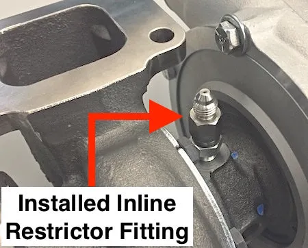 ATP -3AN INLINE - Oil Inlet Restrictor Fitting (0.035") - GT & GTX (GT25 to GTX35) - ATP-OIL-055