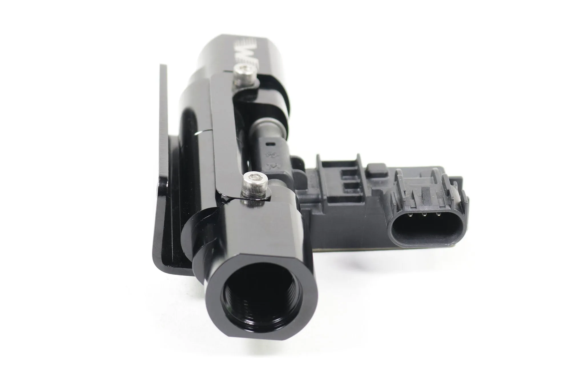 Billet Dual Channel In Line Flex Fuel Sensor Mount 6, 8, 10AN Sensor Not Included