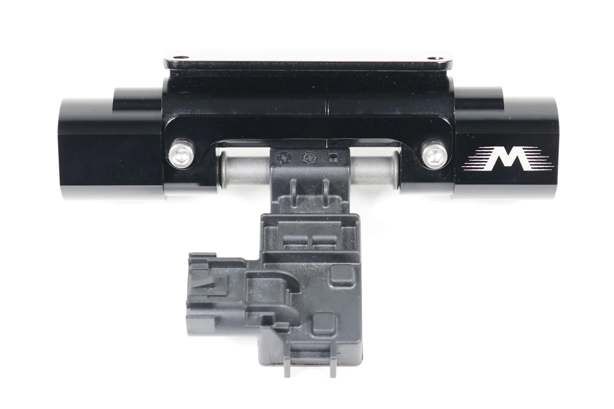 Billet Dual Channel In Line Flex Fuel Sensor Mount 6, 8, 10AN Sensor Not Included