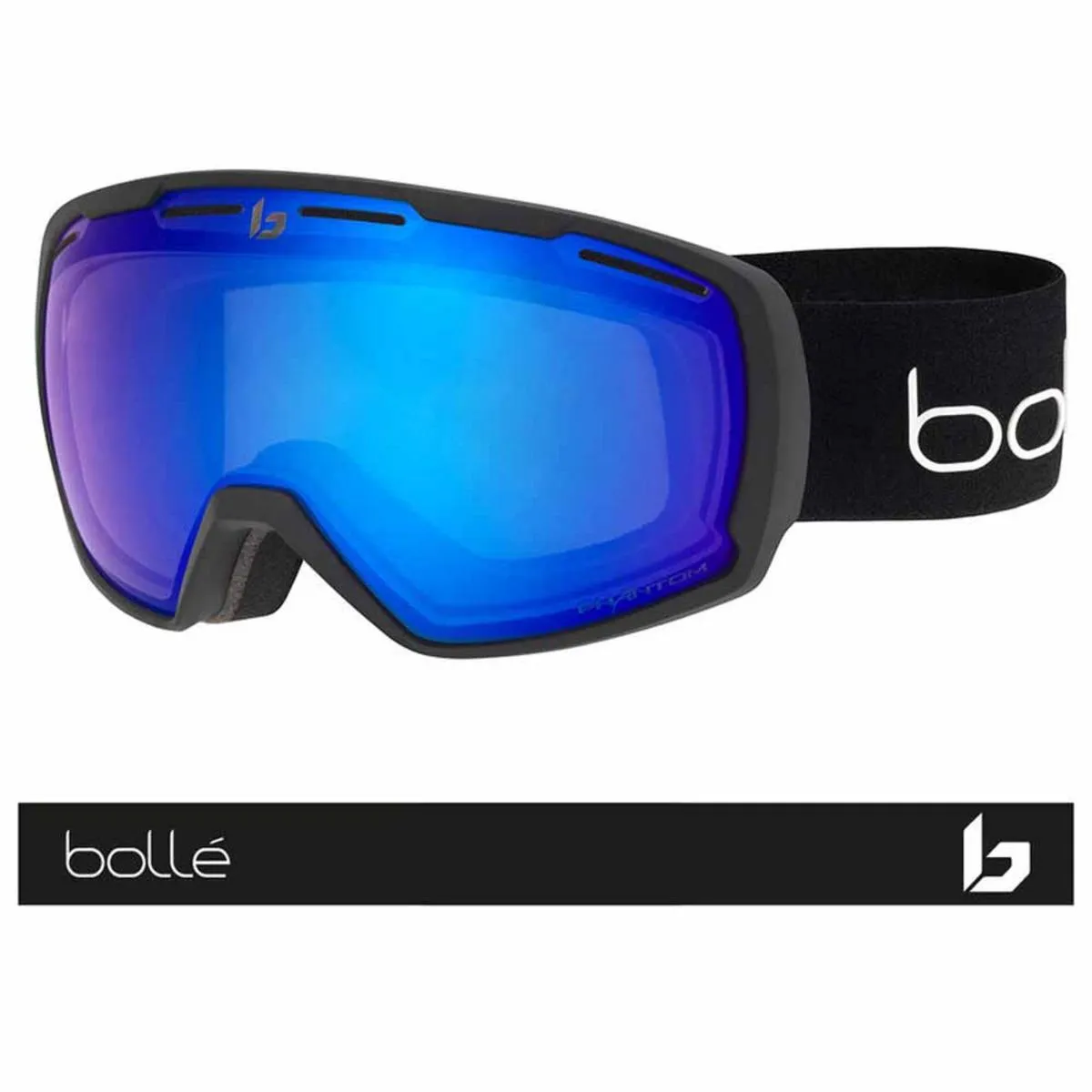 Bolle Laika Goggle Black Corp Matte - Phantom  Blue Semi-Polarized Photochromic