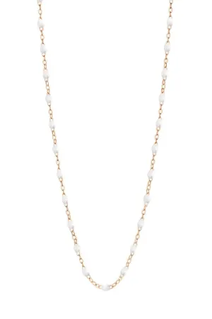 Classic Gigi Rose Gold 16.5" Necklace - White