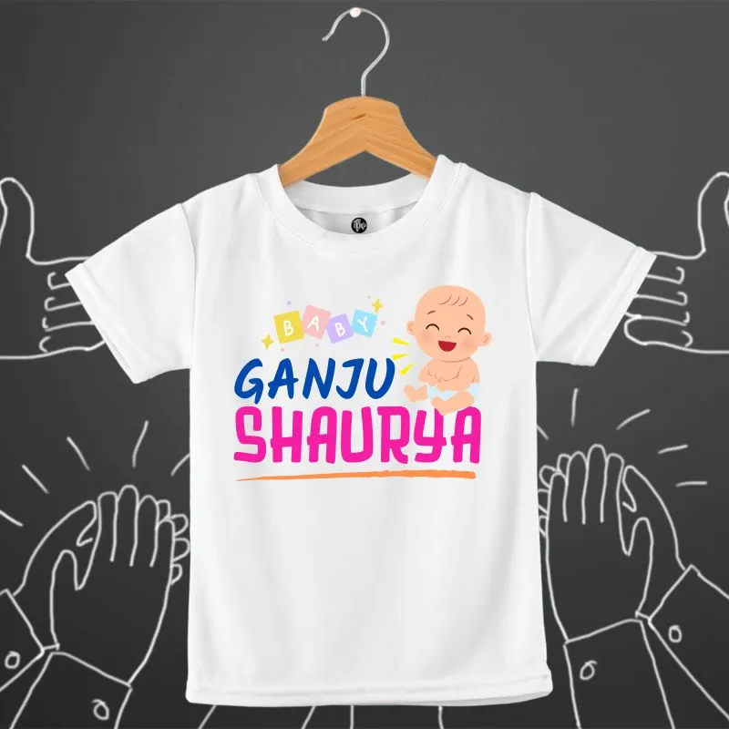 Customized Ganju Onesie and T-Shirt for Mundan Ceremony