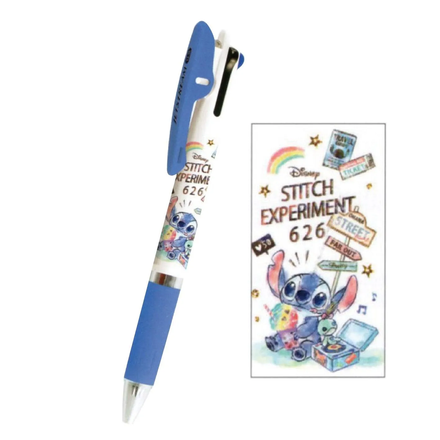 CUTE MODEL x UNI 7108 JETSTREAM 0.5mm 3-color oil-based pen Mickey Minnie Chichititi Three Eyed Princess