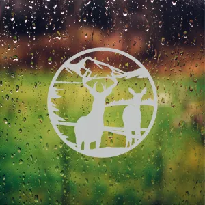Deer Safety Film Etched Glass Vinyl Decals Sliding Door Safety Stickers