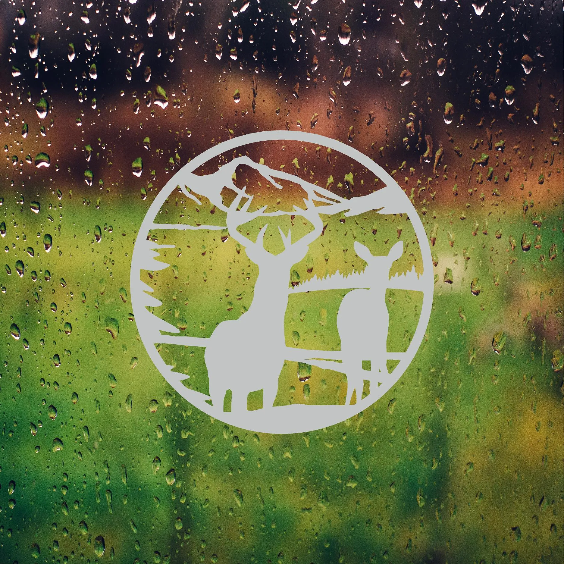 Deer Safety Film Etched Glass Vinyl Decals Sliding Door Safety Stickers