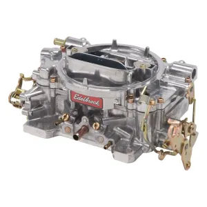 Edelbrock Performer 600 CFM 4-Barrel Carburetor - Square Bore - Manual Choke - Mechanical Secondary - Single Inlet - Satin - Reman