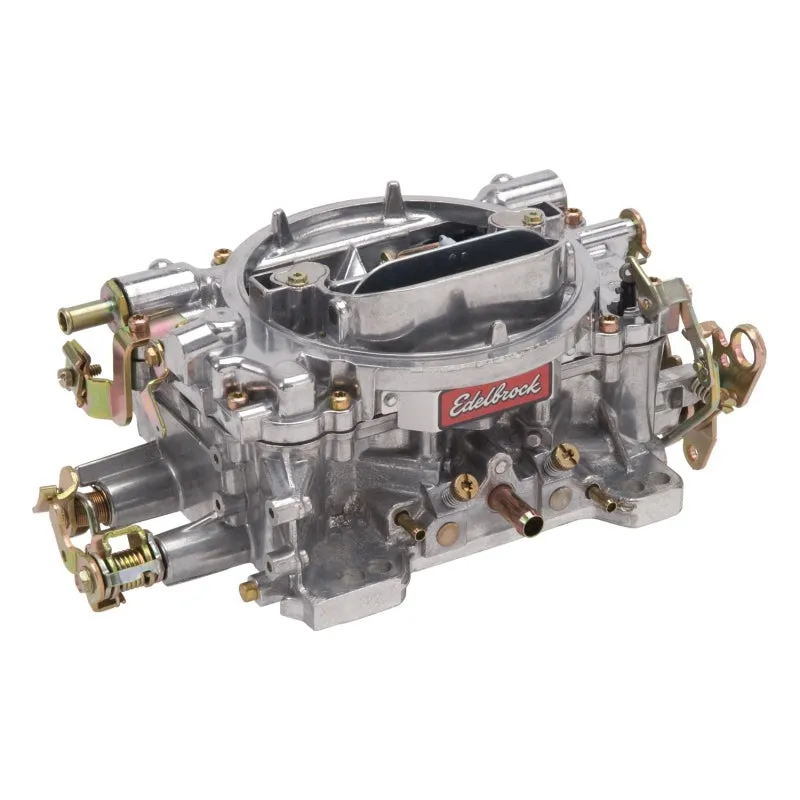 Edelbrock Performer 600 CFM 4-Barrel Carburetor - Square Bore - Manual Choke - Mechanical Secondary - Single Inlet - Satin - Reman