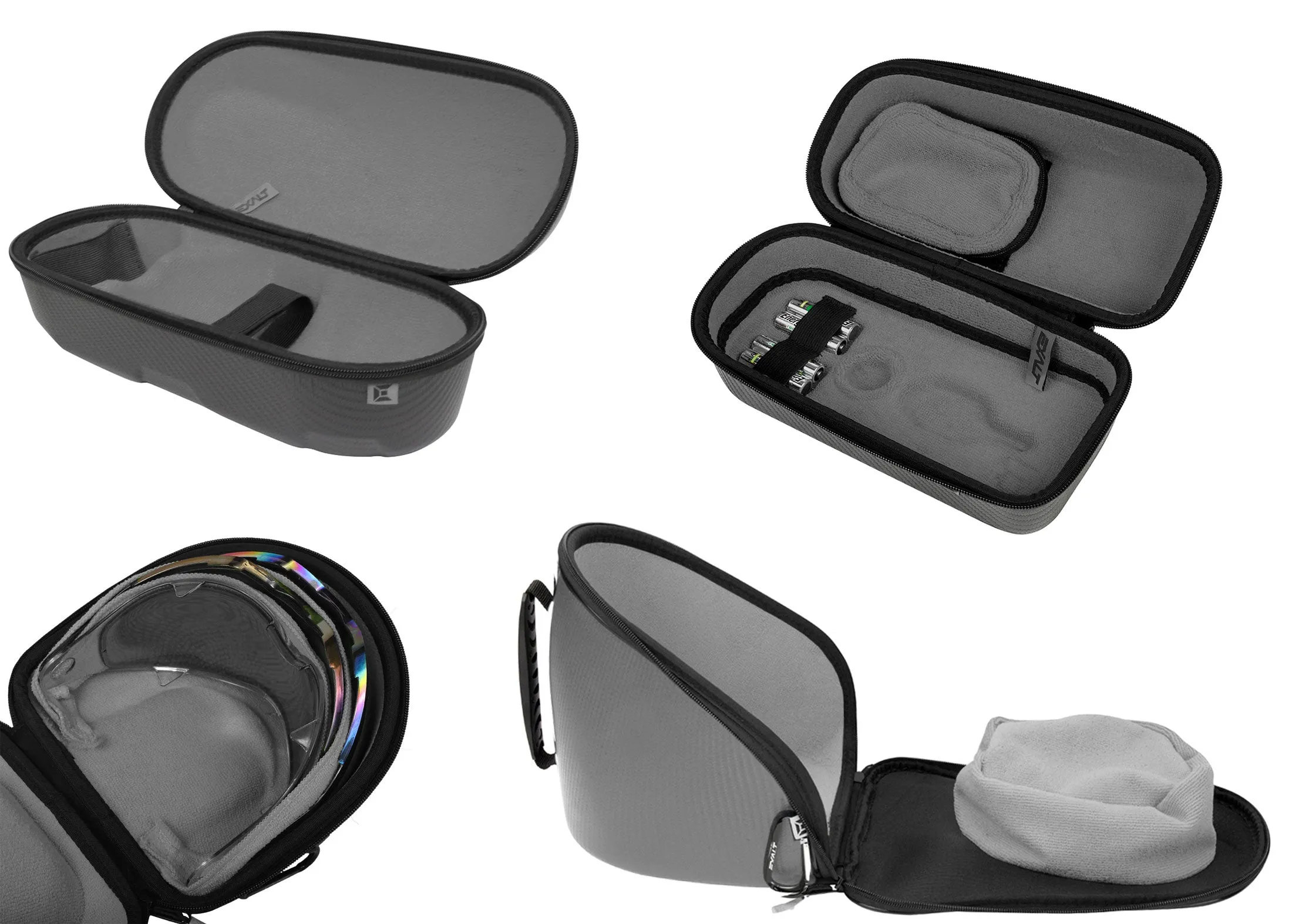 Exalt Universal Carbon V3 Goggle & V3 Lens & Loader & Tank Case - Charcoal Grey