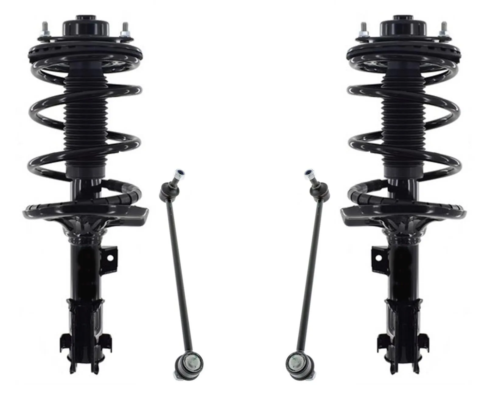 Front Complete Coil Spring Struts for Mitsubishi Galant 2.4L 04-11 Sway Bar 4pc