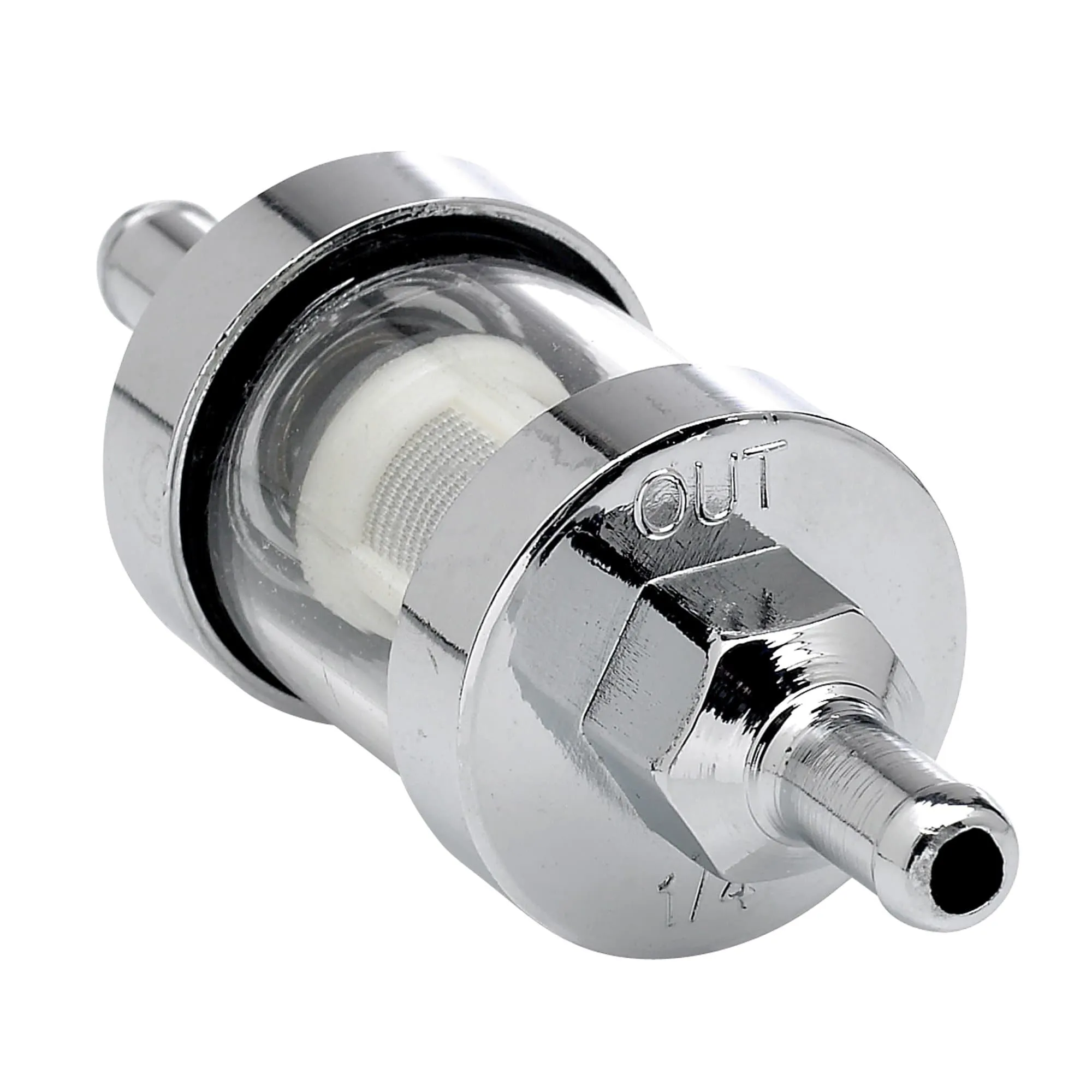 Fuel Filter - 1/4 inch line - Glass