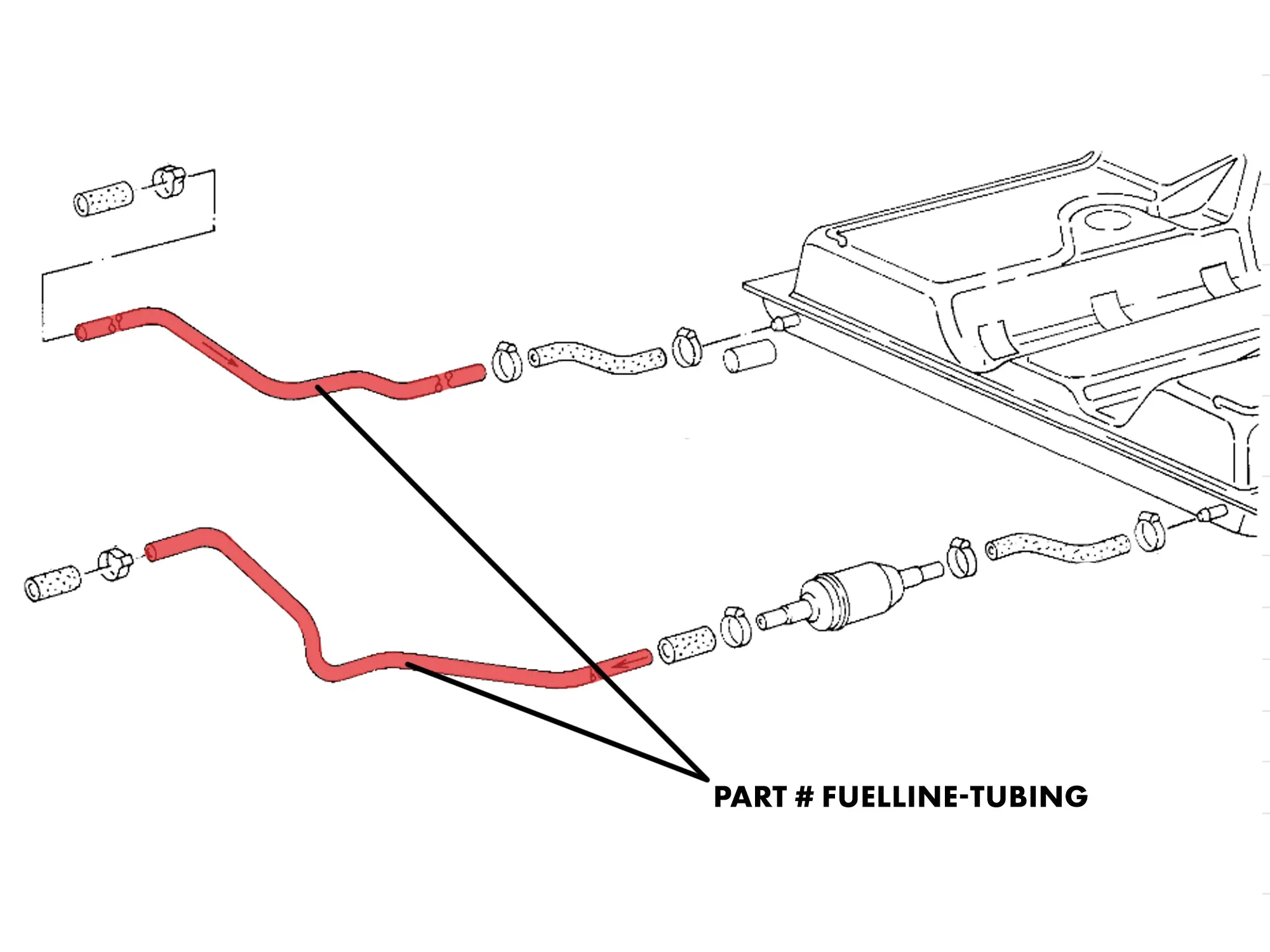 Fuel Hard Line - 6mm (13 Feet) [2WD Vanagon]