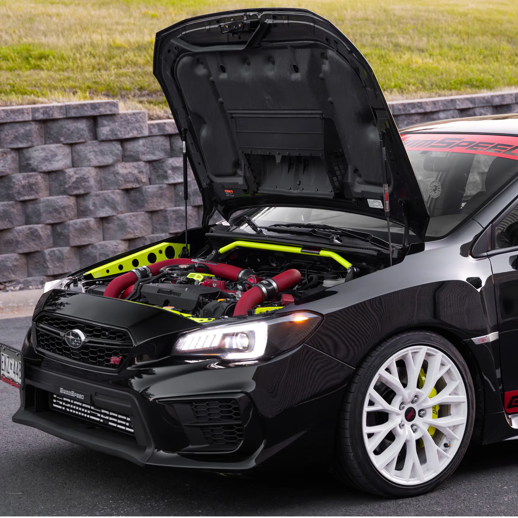 GrimmSpeed High-Lift Hood Struts 2015  WRX/STI