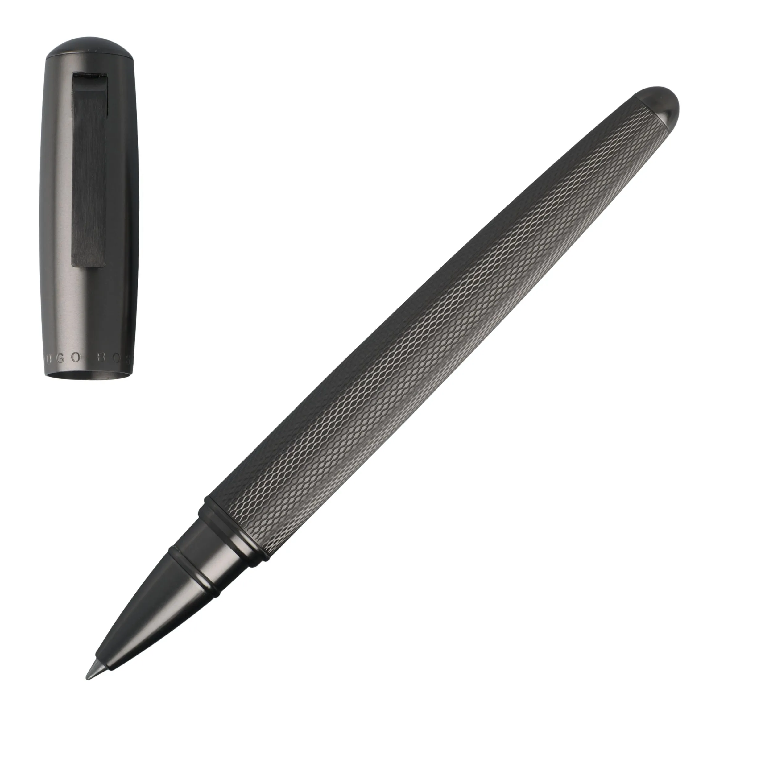 HUGO BOSS Rollerball Pen Pure Matte Dark Chrome