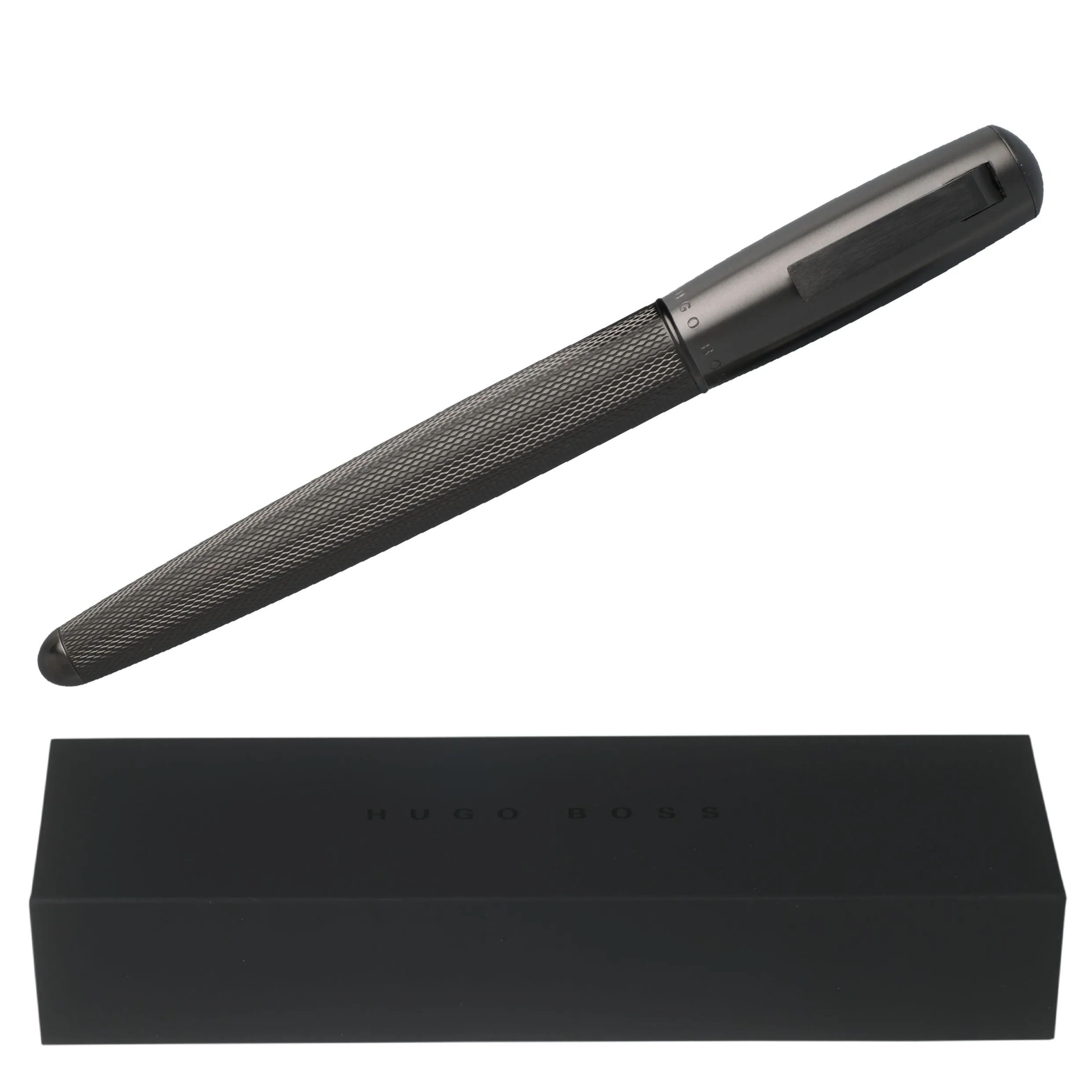 HUGO BOSS Rollerball Pen Pure Matte Dark Chrome
