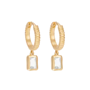 Kirstin Ash Sierra Hoops, Gold