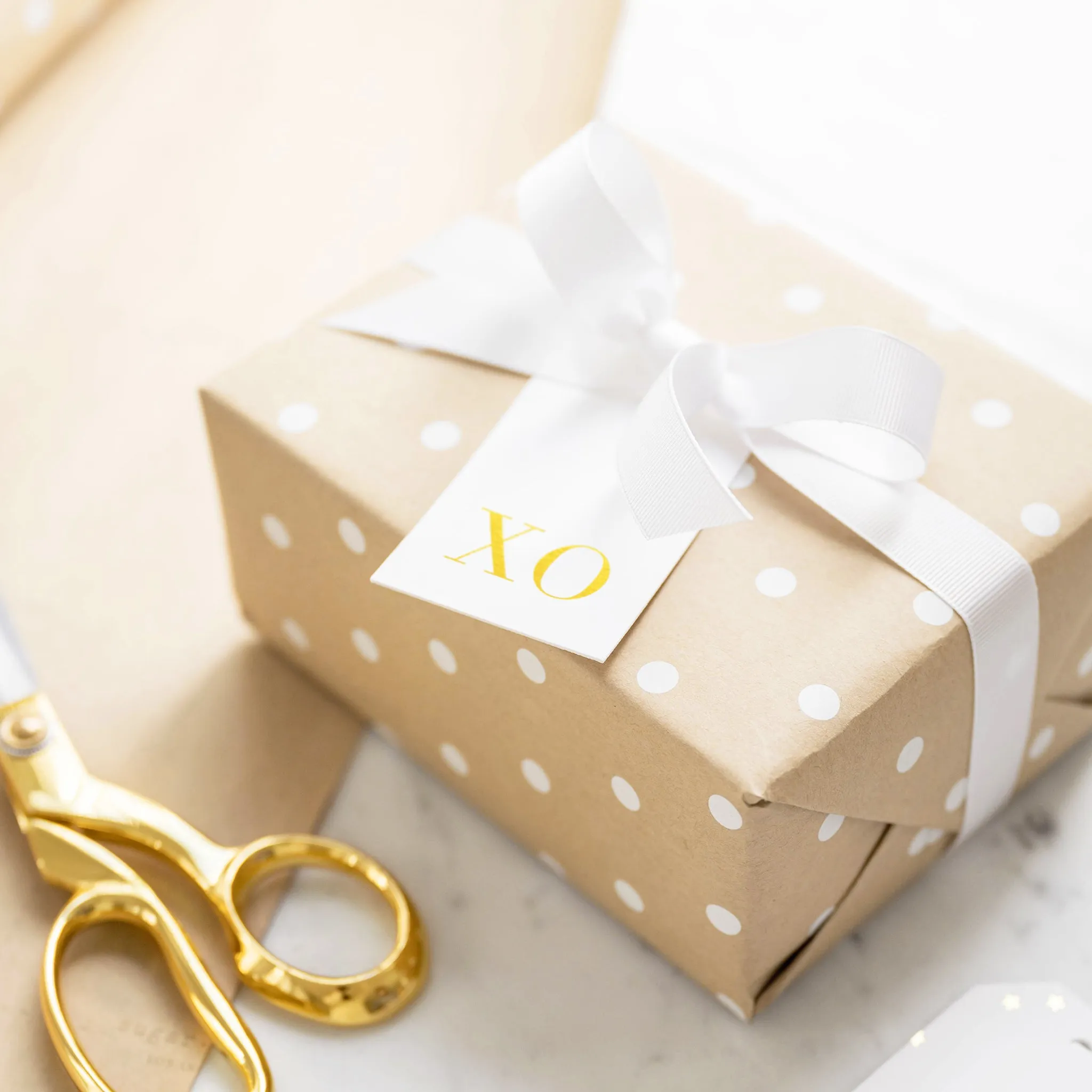 Kraft Polka Dot Wrapping Paper