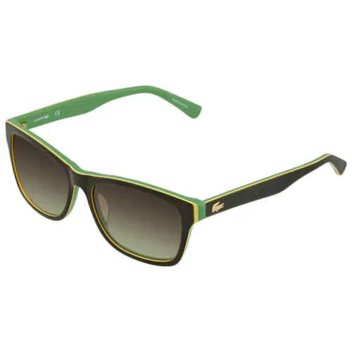 LACOSTE Men's Green/ Lime/ Yellow 55mm Sunglasses