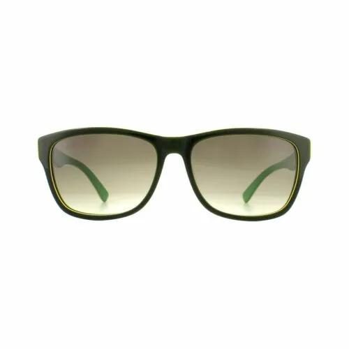 LACOSTE Men's Green/ Lime/ Yellow 55mm Sunglasses