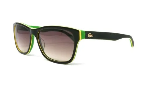 LACOSTE Men's Green/ Lime/ Yellow 55mm Sunglasses