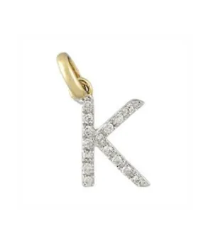 Large Custom Diamond Initial Necklace