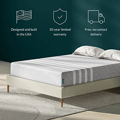 Leesa Original Hybrid 11" Mattress, Queen, Premium Cooling Foam and Pocket Springs/CertiPUR-US Certified /100-Night Trial