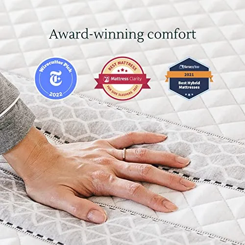 Leesa Sapira Hybrid 11" Mattress, Queen Size, Premium Cooling Foam and Pocket Spring / CertiPUR-US Certified / 100-Night Trial