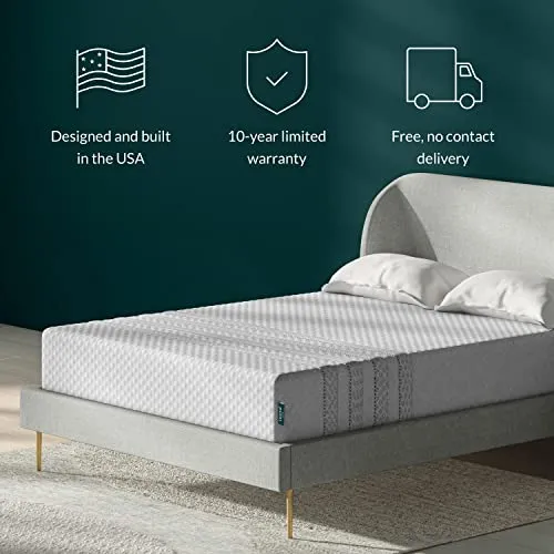 Leesa Sapira Hybrid 11" Mattress, Queen Size, Premium Cooling Foam and Pocket Spring / CertiPUR-US Certified / 100-Night Trial