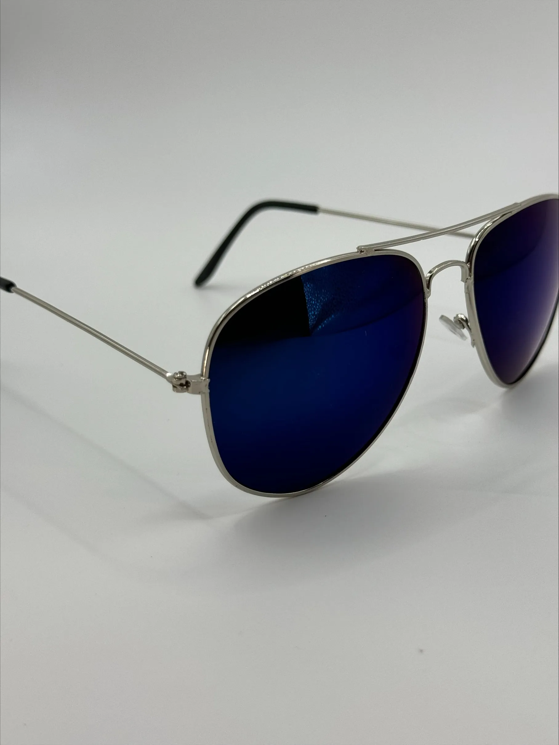 Luna Silver Blue tint Sunglasses