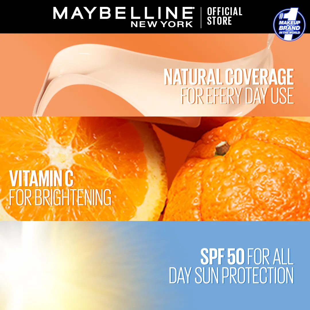 New York Fit Me Fresh Tint With SPF 50 & Vitamin C, Natural Coverage Foundation-3