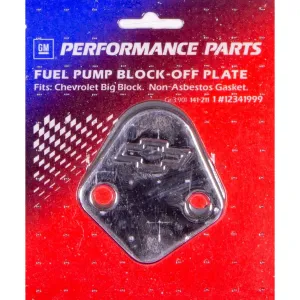 Proform Fuel Pump Block-Off Plate - Bow Tie Emblem - Big Block Chevy