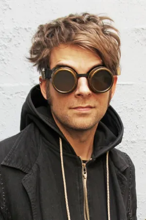Steampunk Round Goggles - bronze
