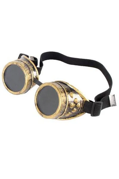 Steampunk Round Goggles - bronze