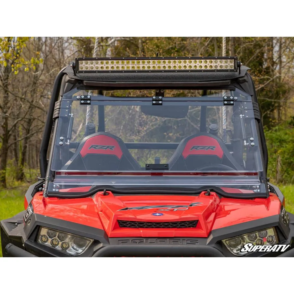 SuperATV Polaris RZR 1000 XP Scratch-Resistant Flip Windshield