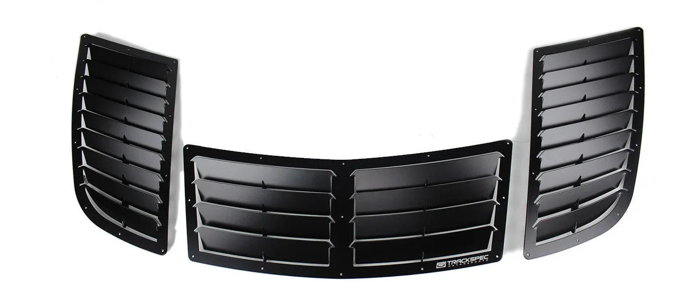 Trackspec Hood Louvers BMW E90/E92 M3 (08-13) Full Center/Sides Vents Kit