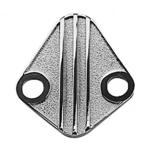 Trans-Dapt Fuel Pump Blockoff - Chrome - Big Block Chevy