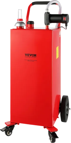 Vevor Fuel Caddy 30 Gal 180W Portable Storage Tank with Electric Pump 6.2 Gal/min Max Flow New
