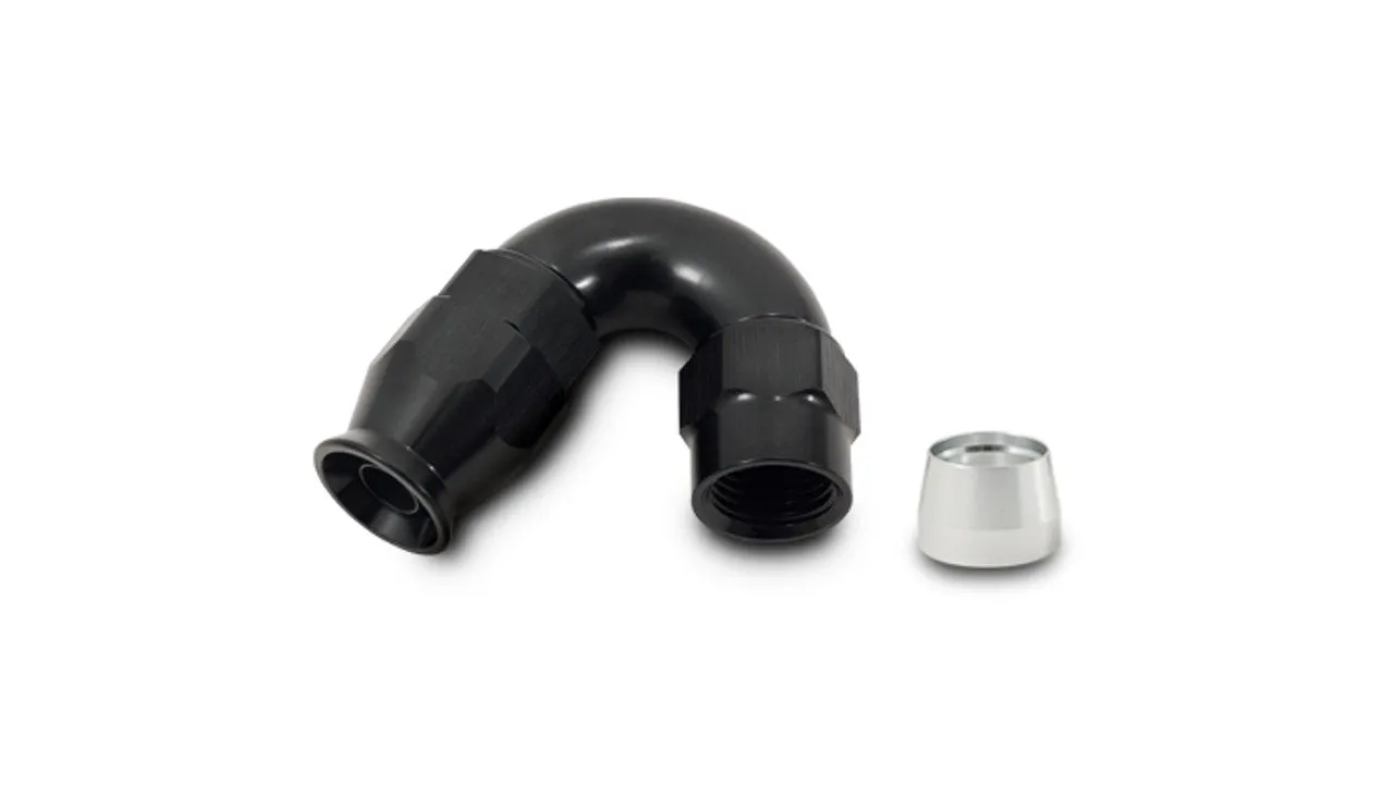 Vibrant 150 Degree High Flow Hose End Fitting for PTFE Lined Hose, -6AN - 28506