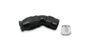 Vibrant 45 Degree High Flow Hose End Fitting for PTFE Lined Hose, -12AN - 28412