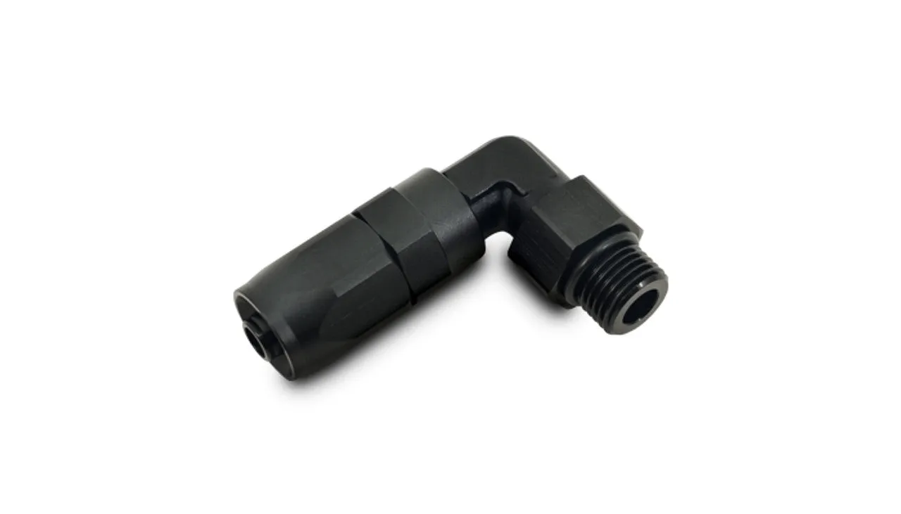 Vibrant Male Hose End to Male ORB Fitting, 90 Degree; Size: -10AN; Thread: (12AN) 1-1/6"-12 - 24909