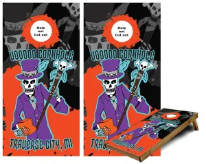 Voodoo Cornhole Traverse City custom Cornhole Wraps