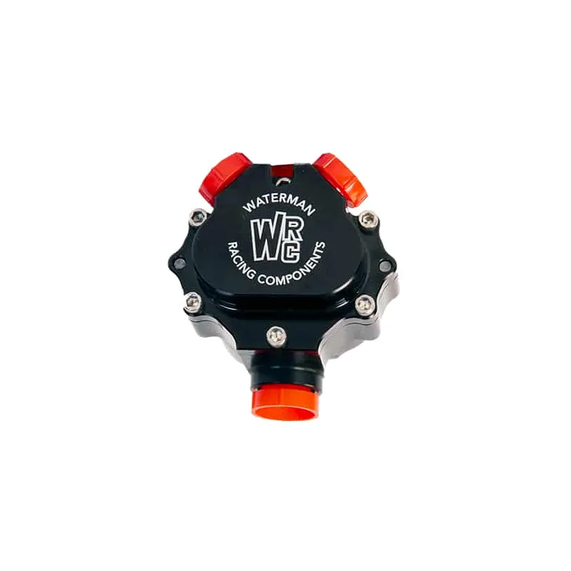 Waterman 500 Ultra Light Fuel Pump - Hex Driven - 0.500 Gear Set - Reverse Rotation - 8 AN Female Inlet/Outlets - Black - Gas/Methanol/E85